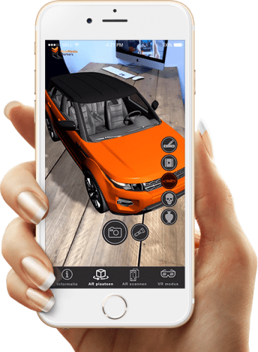 Plaats-auto Plaats een augmented auto in je eigen omgeving