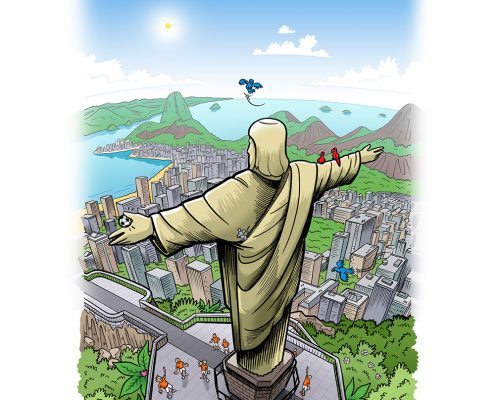 3D beeld Rio
