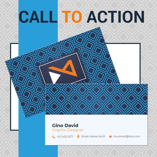 Voorbeeld marker businesscard